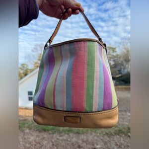 Coach mini bucket bag